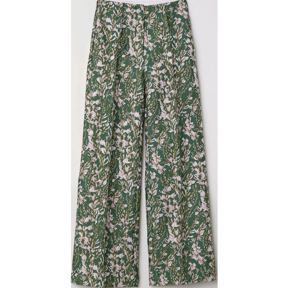 GREEN/PINK FLORAL PANTS